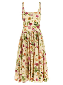 Carolina Herrera Wells Dress Beige
