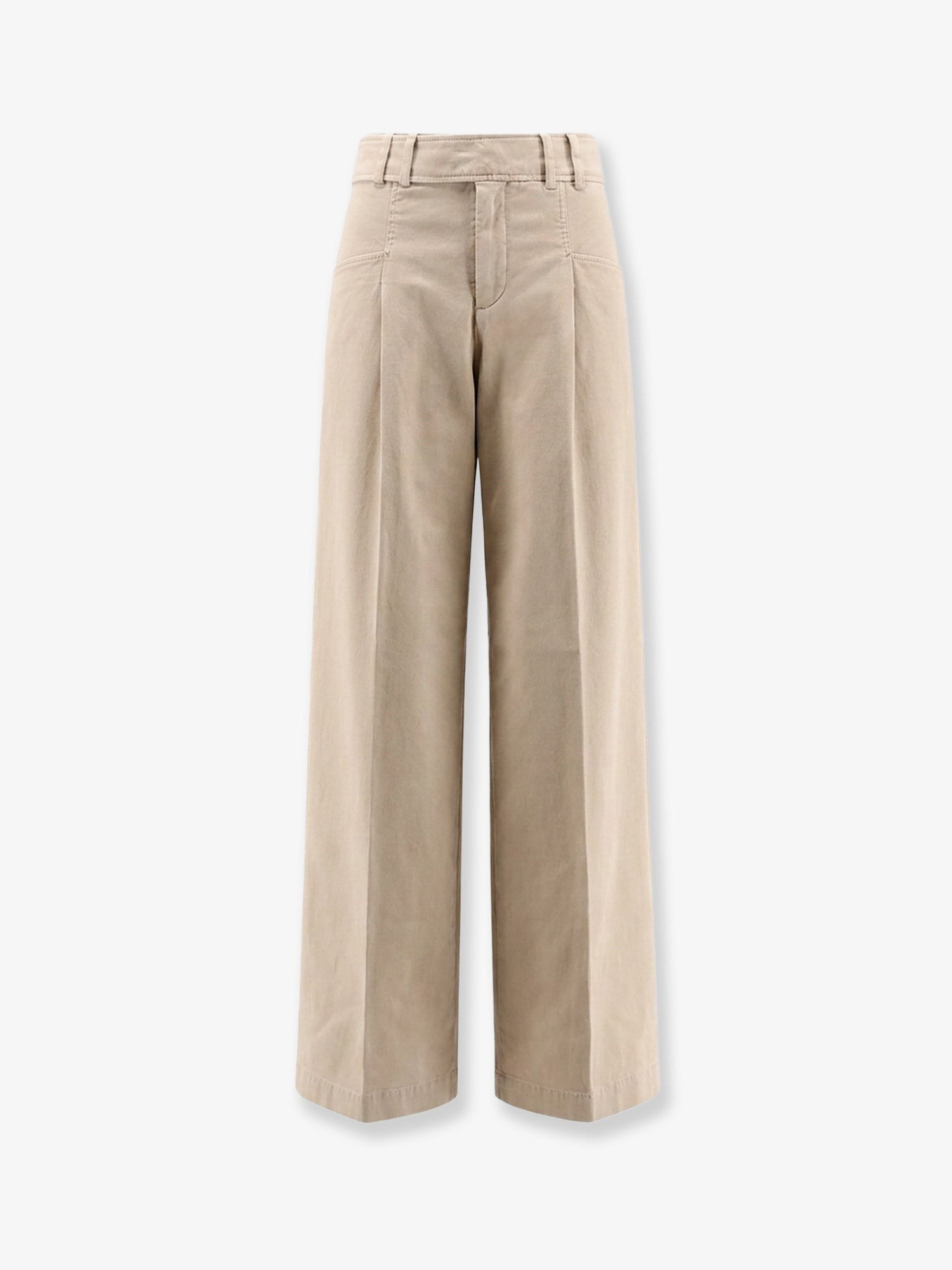 Closed Women's Wes Stretch Biologic Cotton Trousers Beige