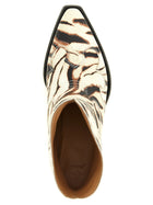 Ganni Western Ankle Boots Beige, view 4
