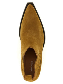 Maison Margiela Western Chelsea Heel Less Ankle Boots Brown