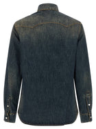 Fendi Western Denim Shirt Blue