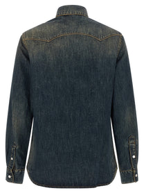 Fendi Western Denim Shirt Blue
