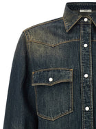 Fendi Western Denim Shirt Blue