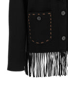 Guest In Residence Western Fringe Jacket Black, view 4