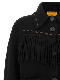Guest In Residence Western Fringe Jacket Black