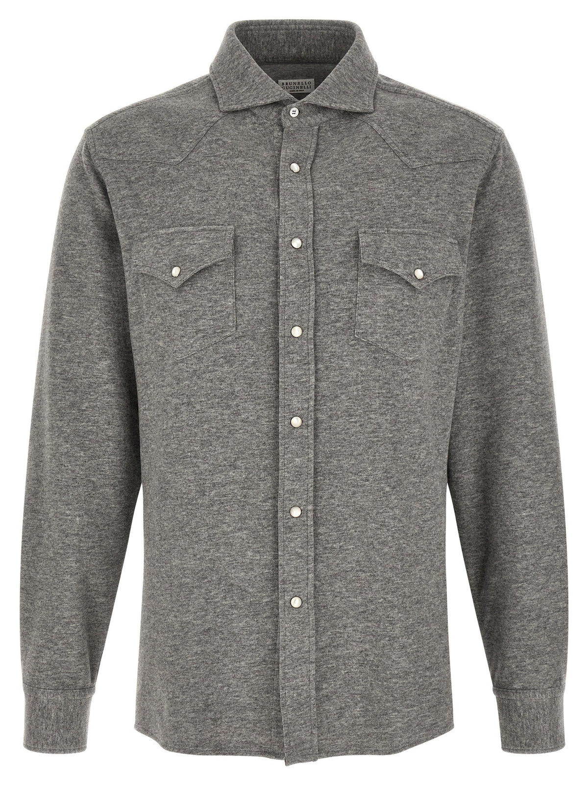 Brunello Cucinelli Western Shirt Grey