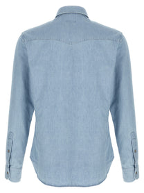 Tom Ford Western Shirt Blue, view 2