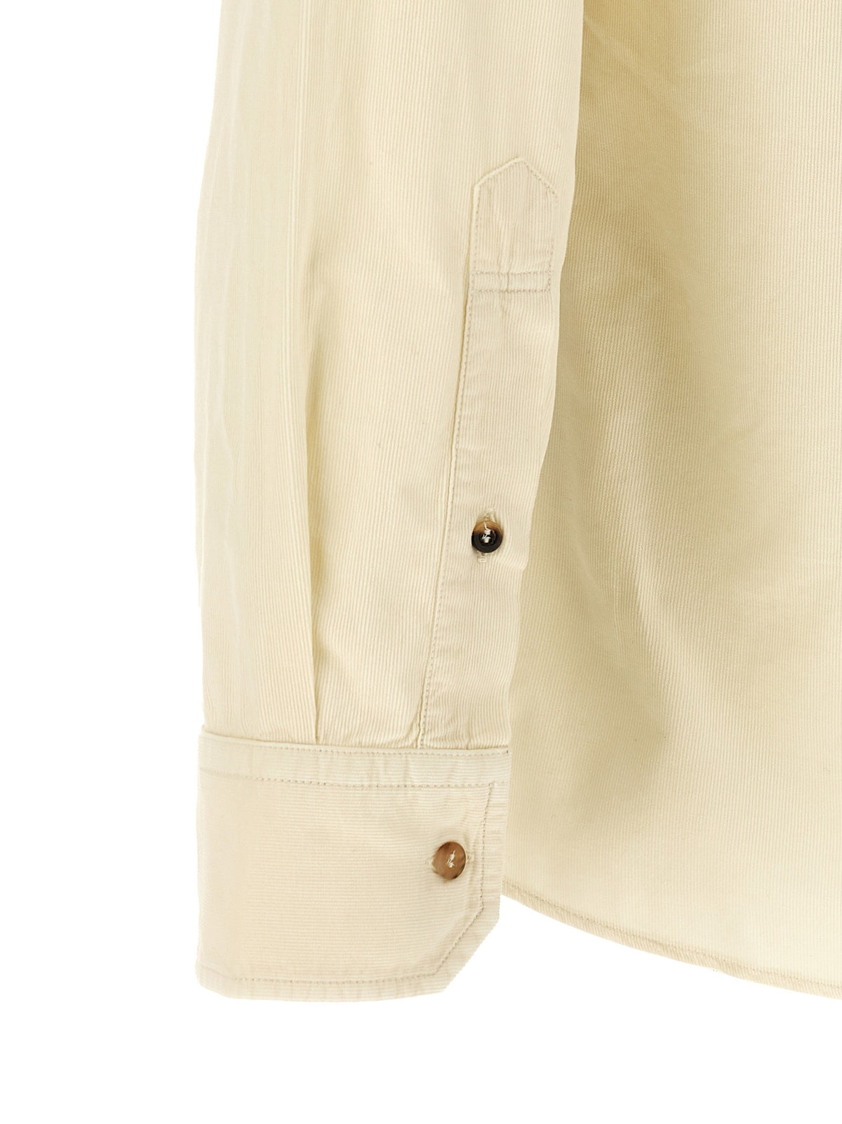 Brunello Cucinelli Western Velvet Shirt White