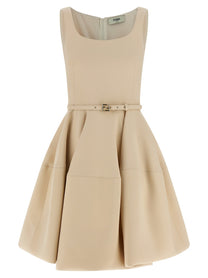 Fendi Wheel Skirt Dress Blue