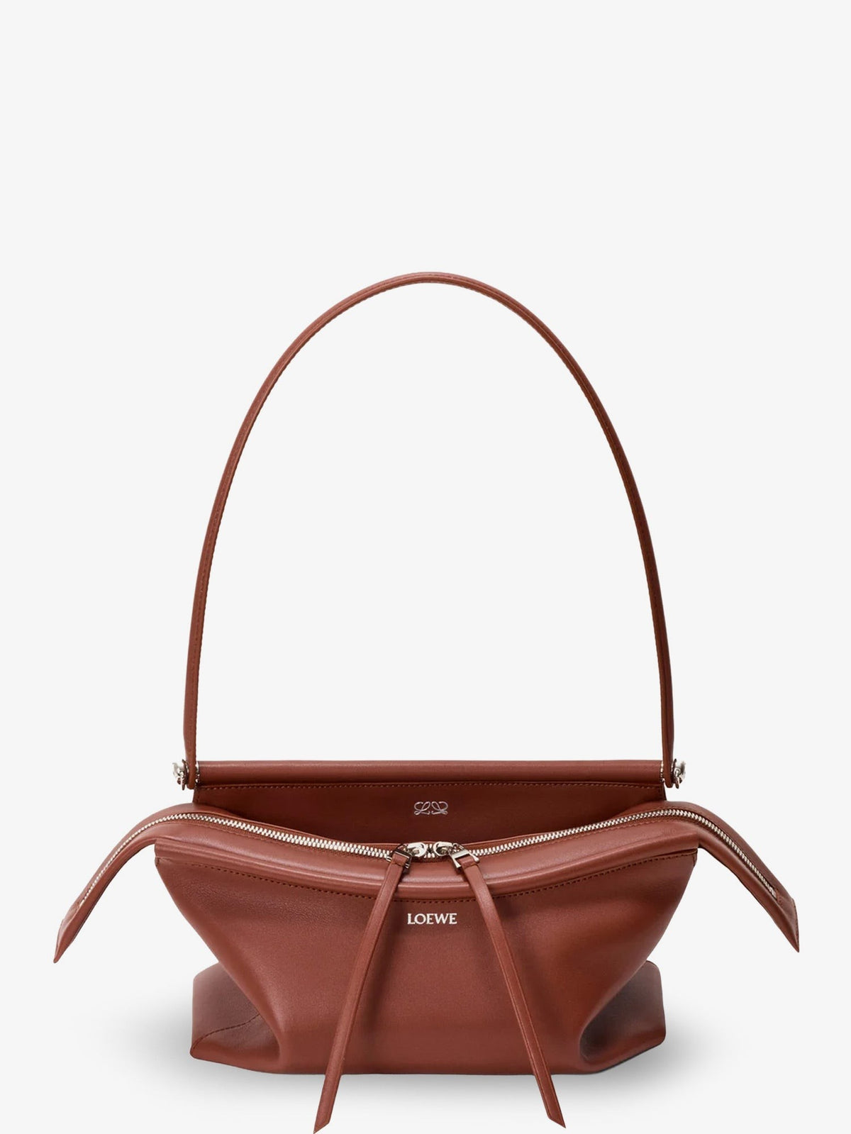 Loewe Women's Whisker Small Calfskin Handbag Brown