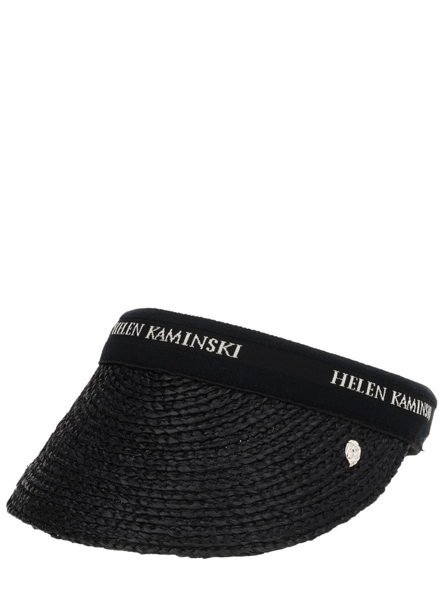 Helen Kaminski Women's White Visor Hat Black