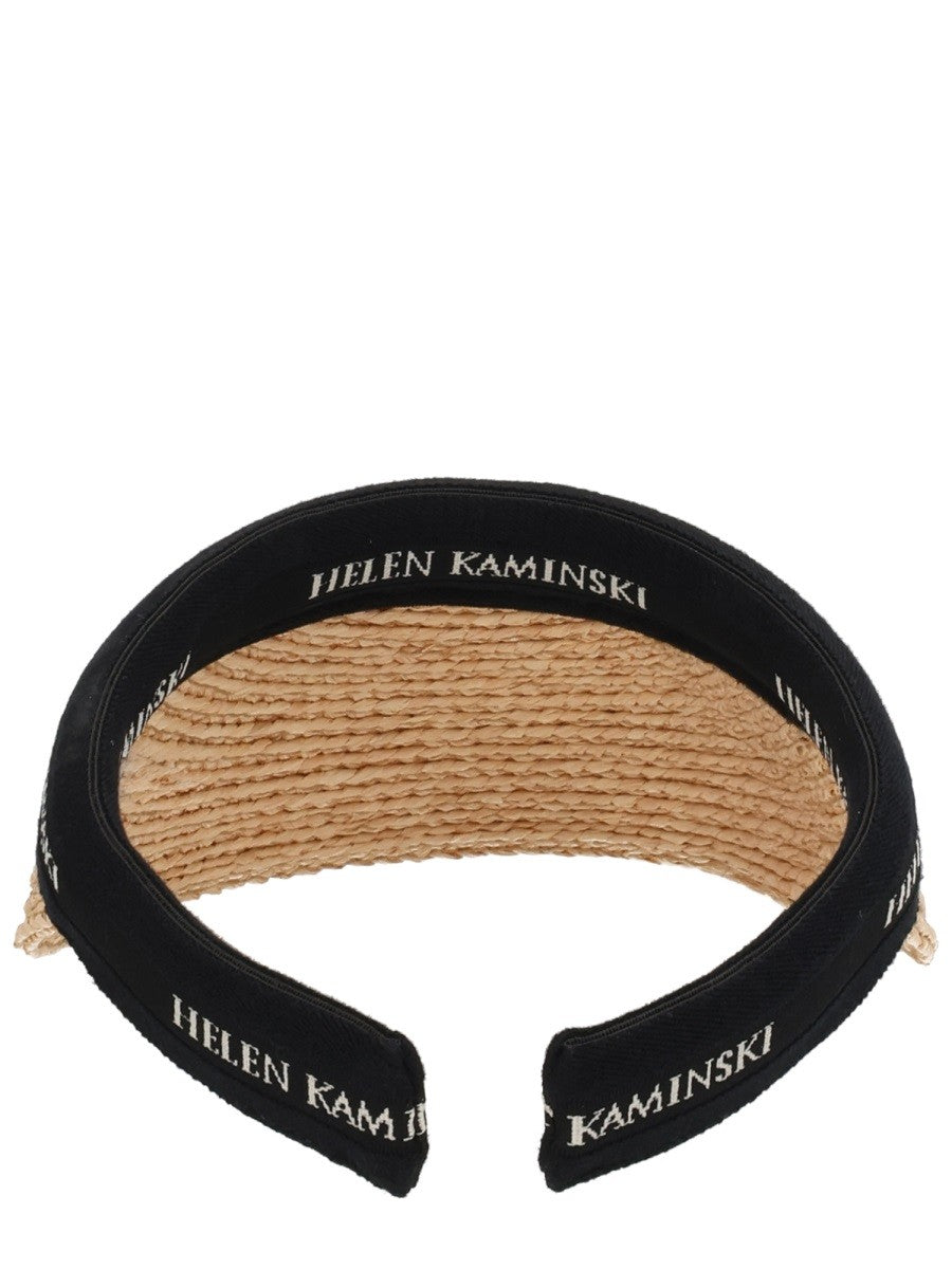 Helen Kaminski Women's White Visor Hat Beige