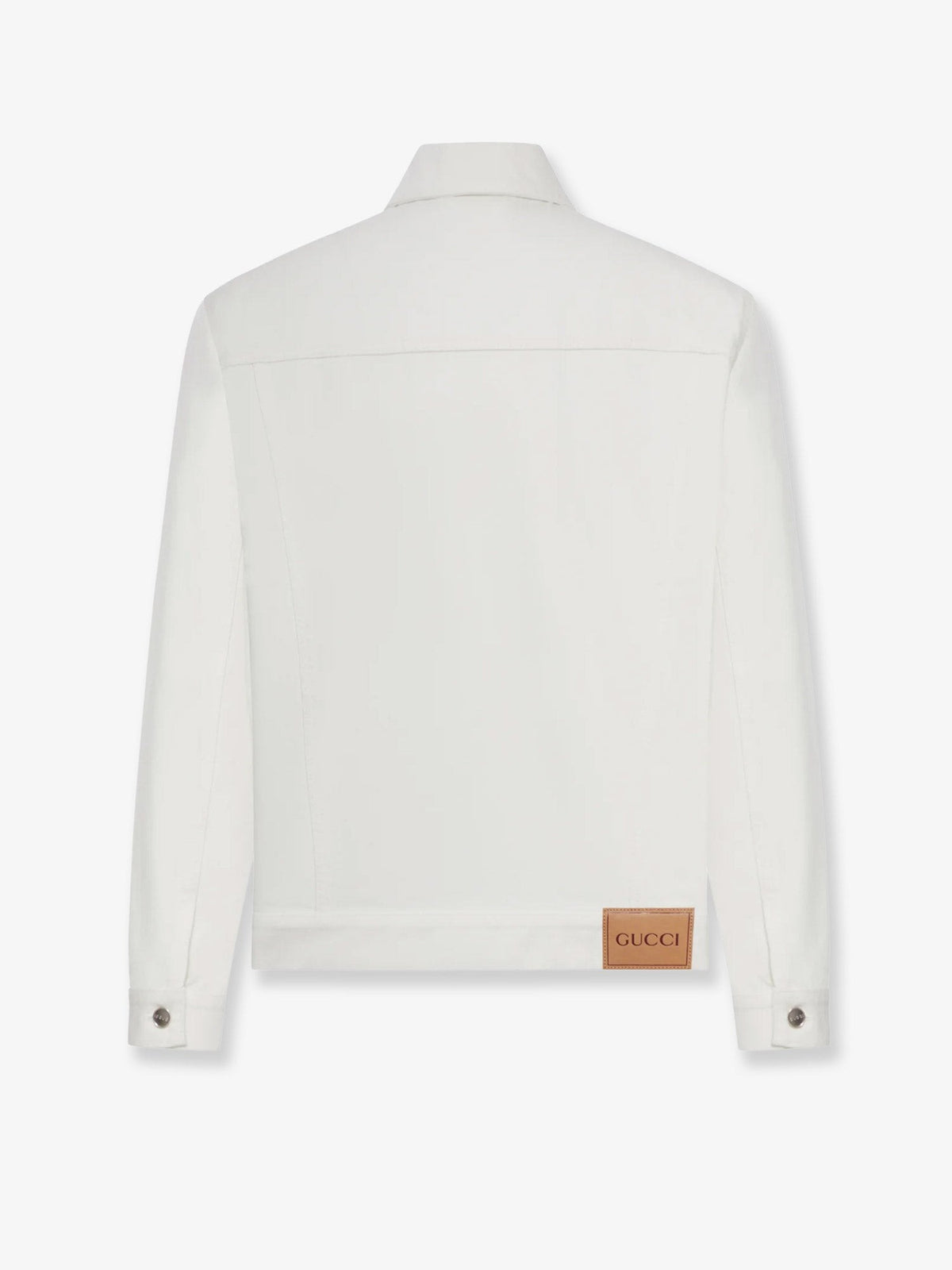 Gucci Men's White Denim Jacket White, view 4