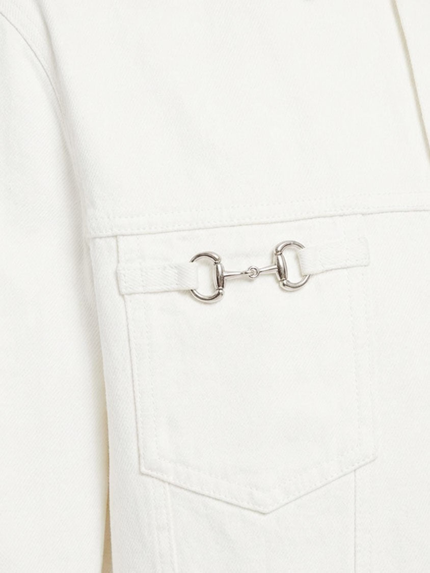 Gucci Men's White Denim Jacket White