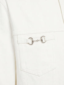 Gucci Men's White Denim Jacket White