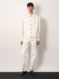 Gucci Men's White Denim Jacket White