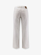 Toteme Women's White Denim Trousers White, view 4