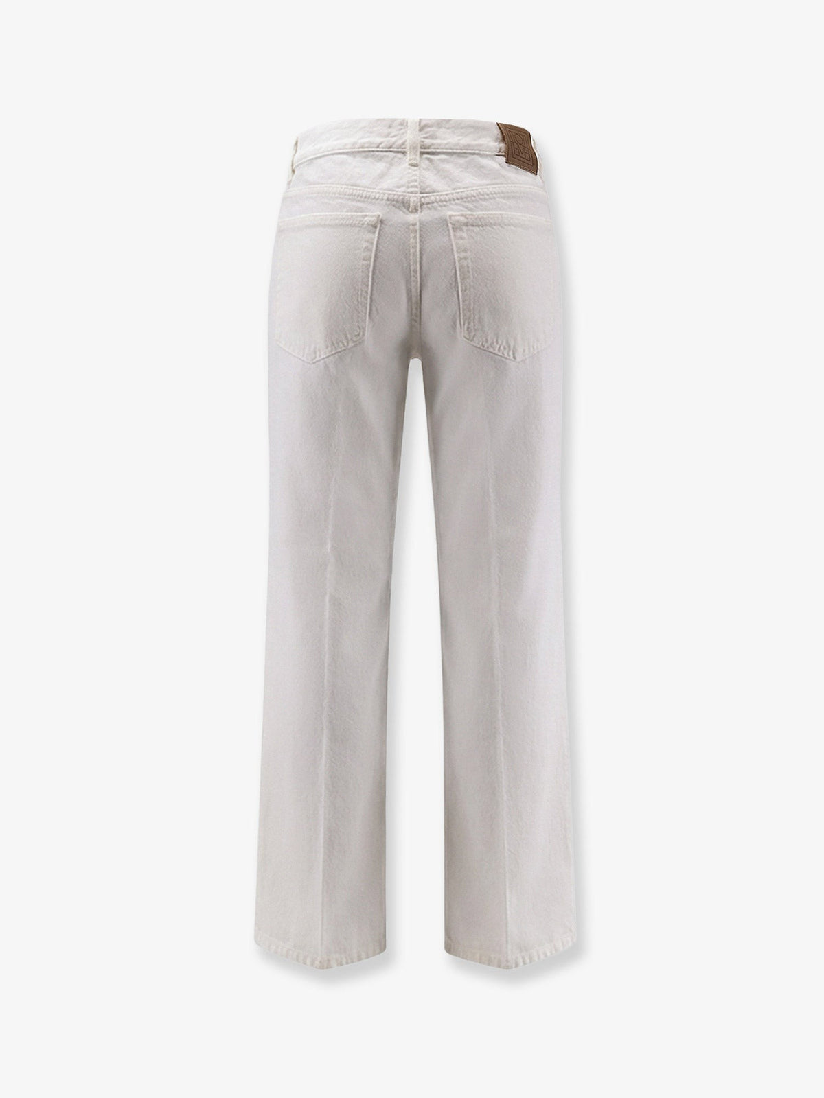 Toteme Women's White Denim Trousers White, view 4