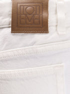 Toteme Women's White Denim Trousers White, view 5