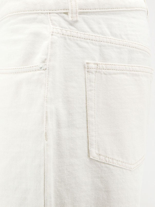 Ami Paris Men's White Denim Trousers White, view 3