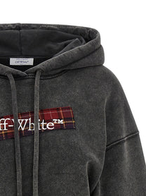 OFF-WHITE - OFF-WHITE - ’Check Flan Bookish’ hoodie - Women’s Sweatshirts