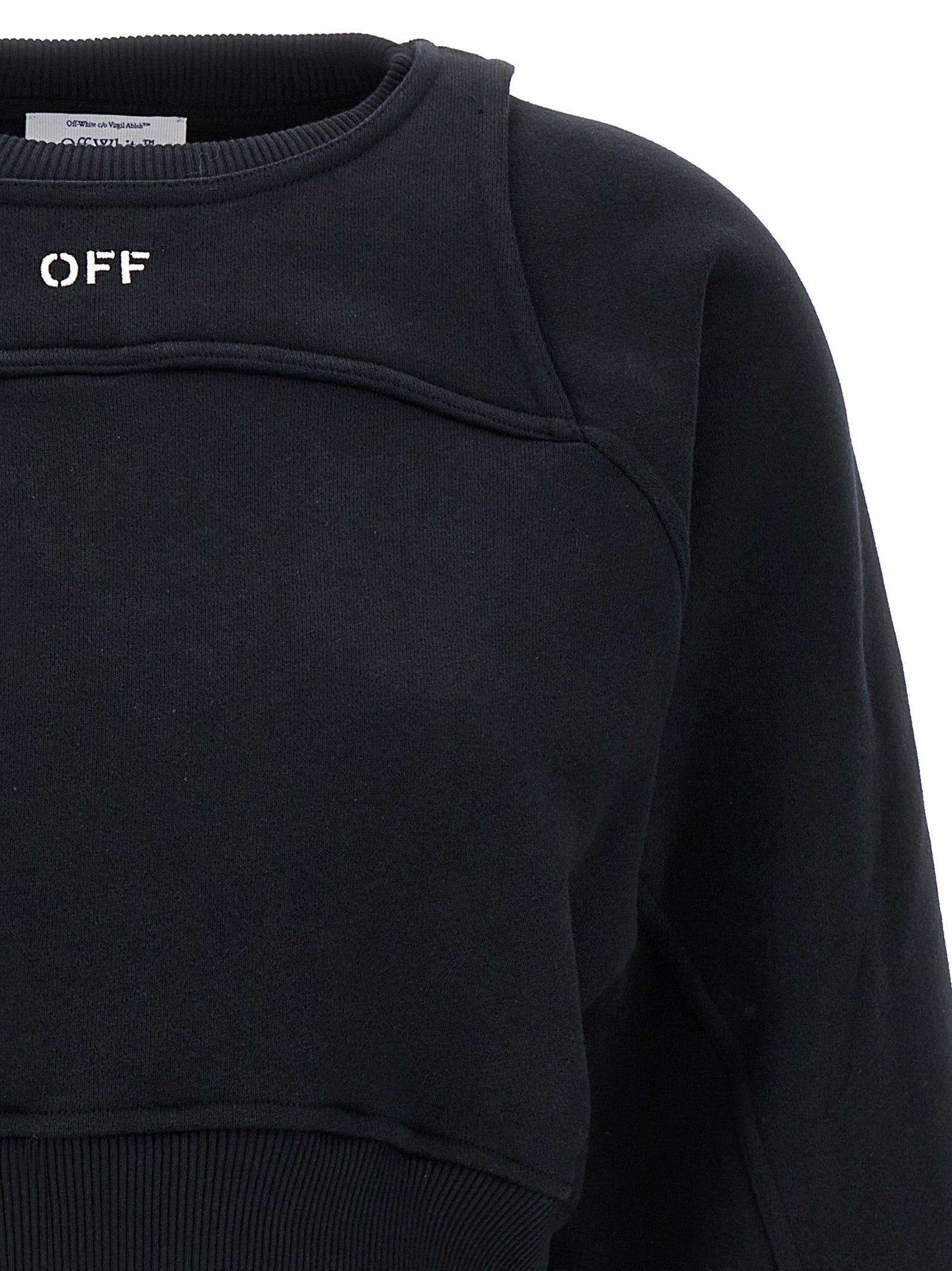 OFF-WHITE - OFF-WHITE - Logo embroidery sweatshirt - Women’s Sweatshirts