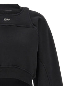 OFF-WHITE - OFF-WHITE - Cropped sweatshirt - Women’s Sweatshirts