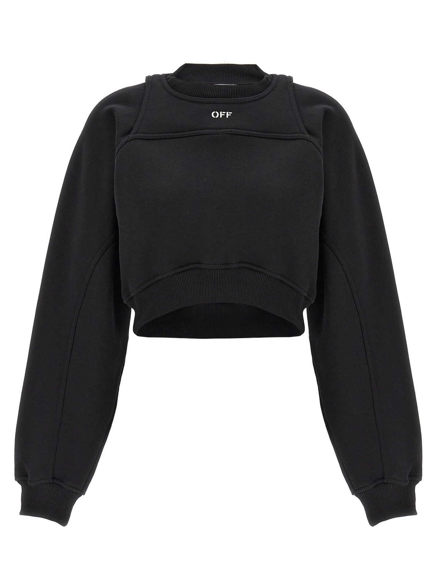 OFF-WHITE - OFF-WHITE - Cropped sweatshirt - Women’s Sweatshirts