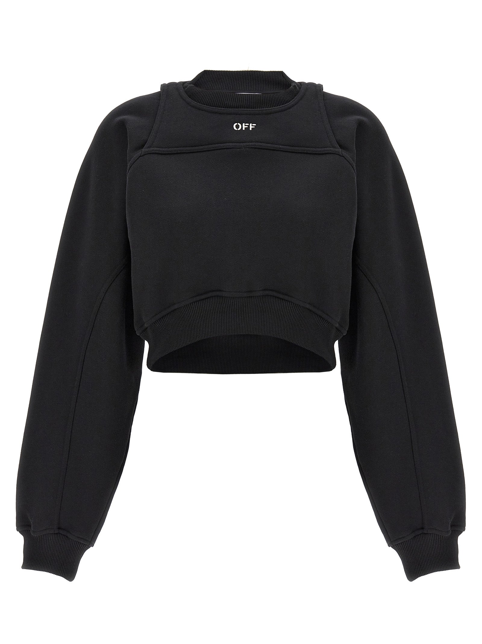 OFF-WHITE - OFF-WHITE - Cropped sweatshirt - Women’s Sweatshirts