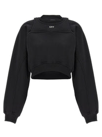 OFF-WHITE - OFF-WHITE - Cropped sweatshirt - Women’s Sweatshirts