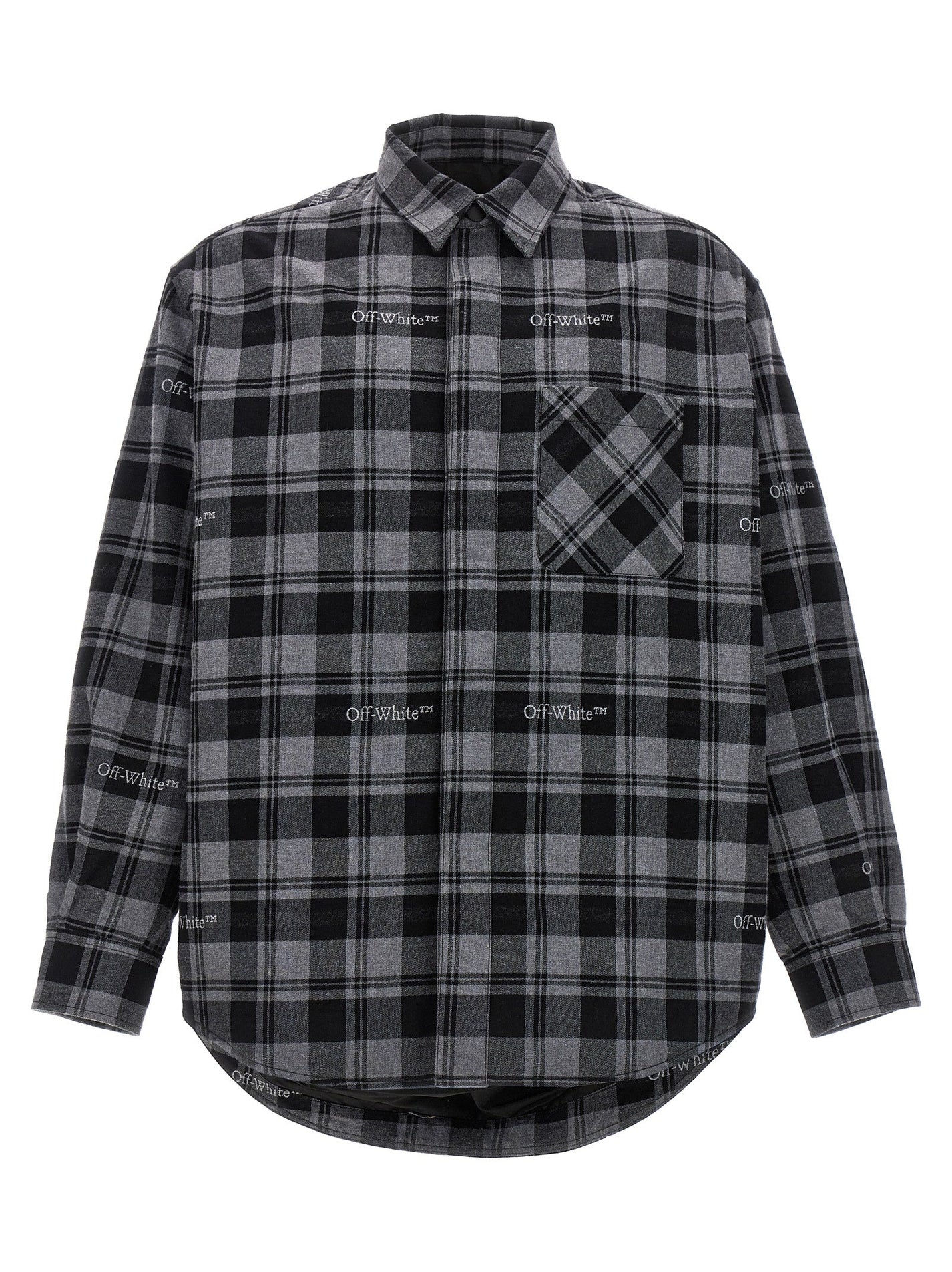 OFF-WHITE - OFF-WHITE - ’Check Flannel Padded’ jacket - Men’s Outerwear