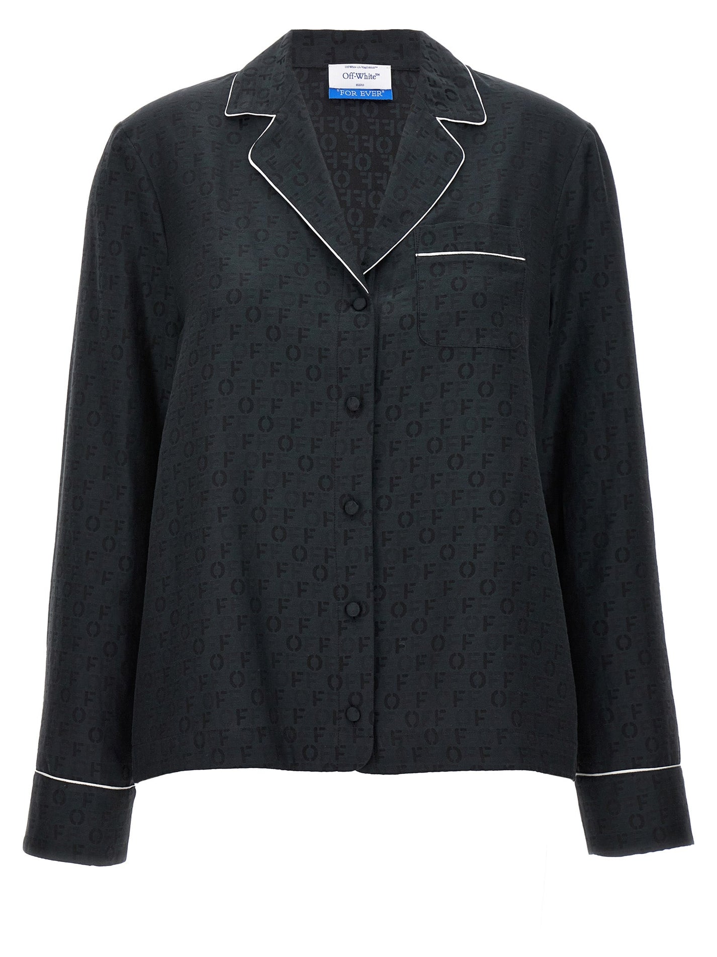 OFF-WHITE - OFF-WHITE - ’Off Jaquard Pajama’ shirt - Women’s Tops