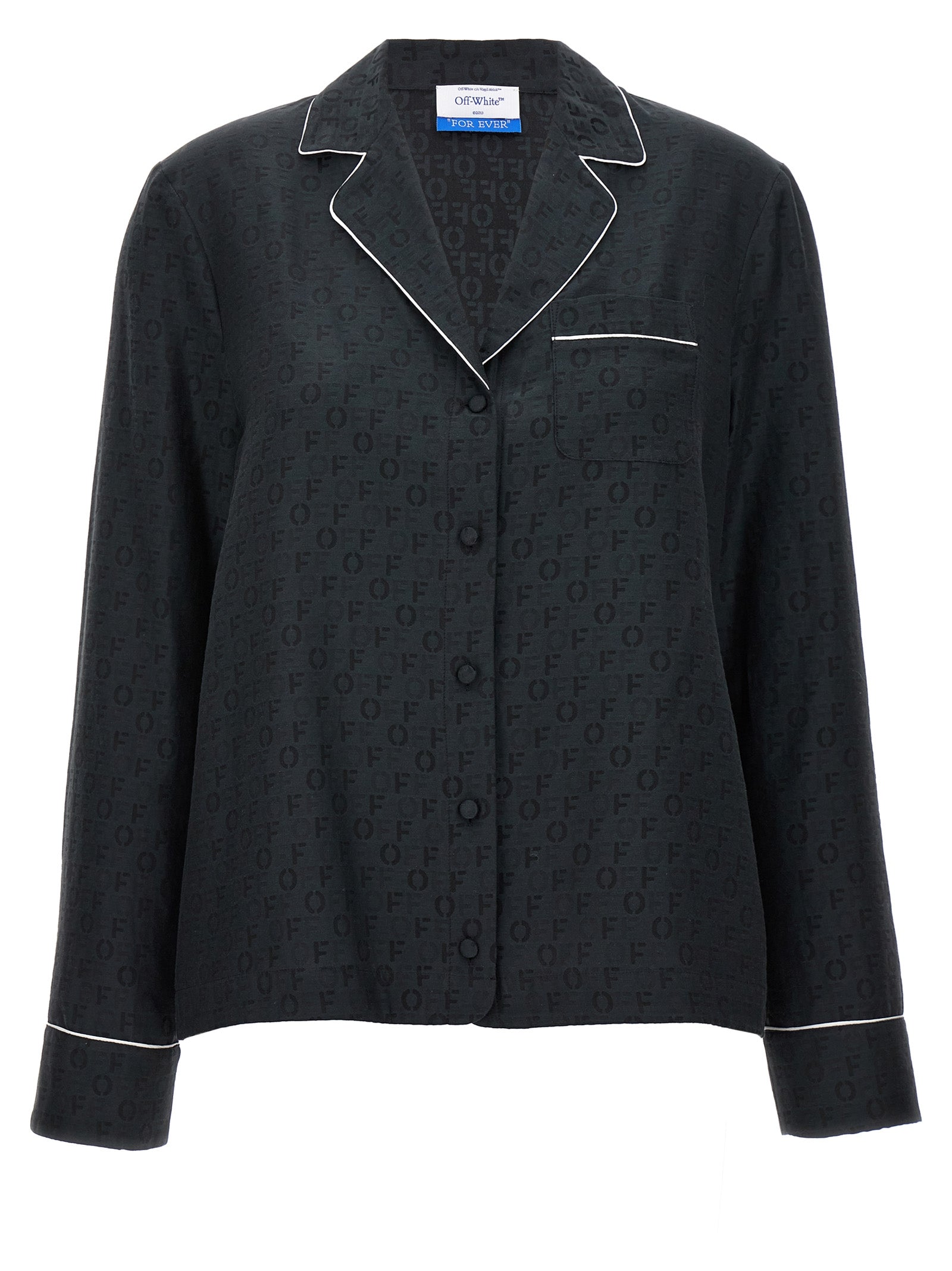 OFF-WHITE - OFF-WHITE - ’Off Jaquard Pajama’ shirt - Women’s Tops