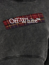 OFF-WHITE - OFF-WHITE - ’Check Flan Bookish’ hoodie - Women’s Sweatshirts