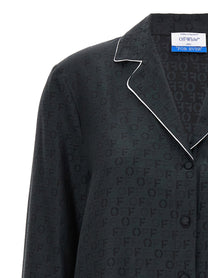 OFF-WHITE - OFF-WHITE - ’Off Jaquard Pajama’ shirt - Women’s Tops