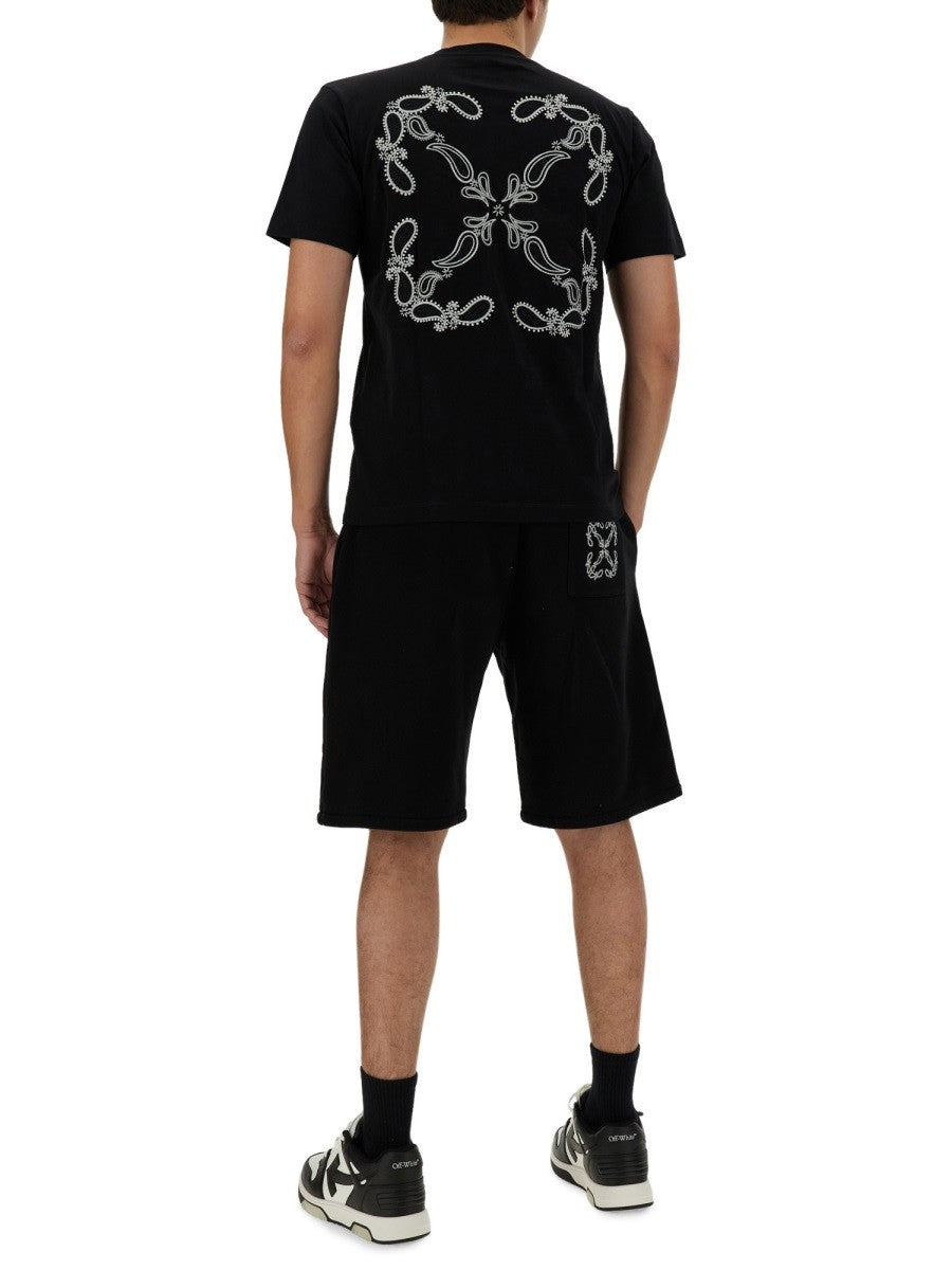 Off-white - Off White Bermuda With Logo - Men’s Clothing
