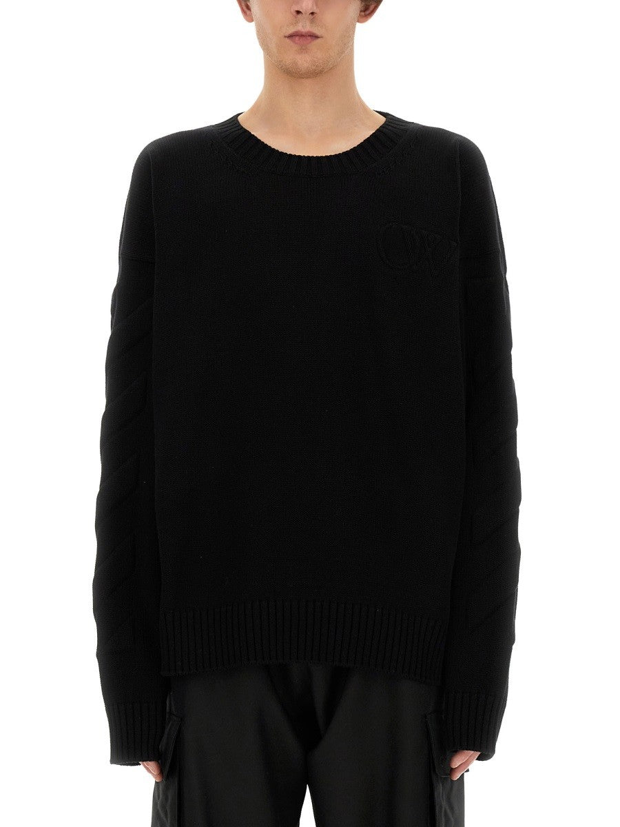 Off-white - Off White Oversize Shirt - Men’s Knitwear