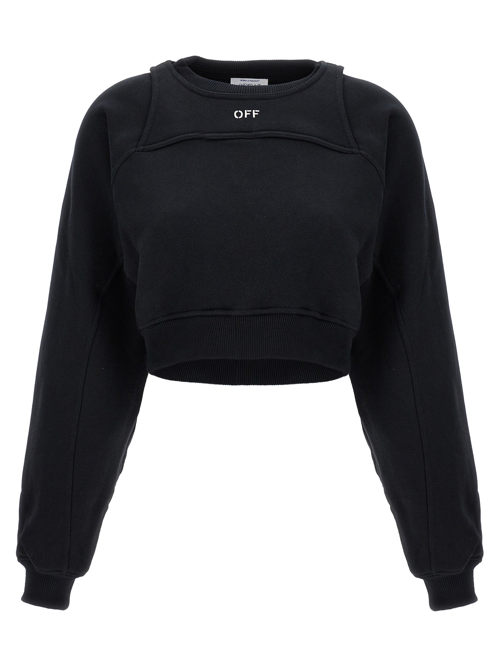 OFF-WHITE - OFF-WHITE - Logo embroidery sweatshirt - Women’s Sweatshirts