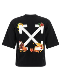 OFF-WHITE - OFF-WHITE - ’Emb Fruits Arrow’ T-shirt - Women’s Tops