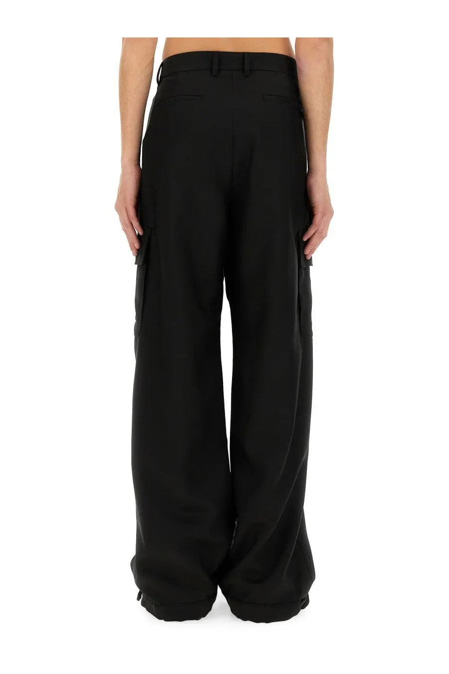 Off-White Men's Cargo Pants Black, view 3