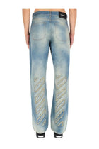 Off-White Men's Diag Raw Patch Jeans Blue, view 4