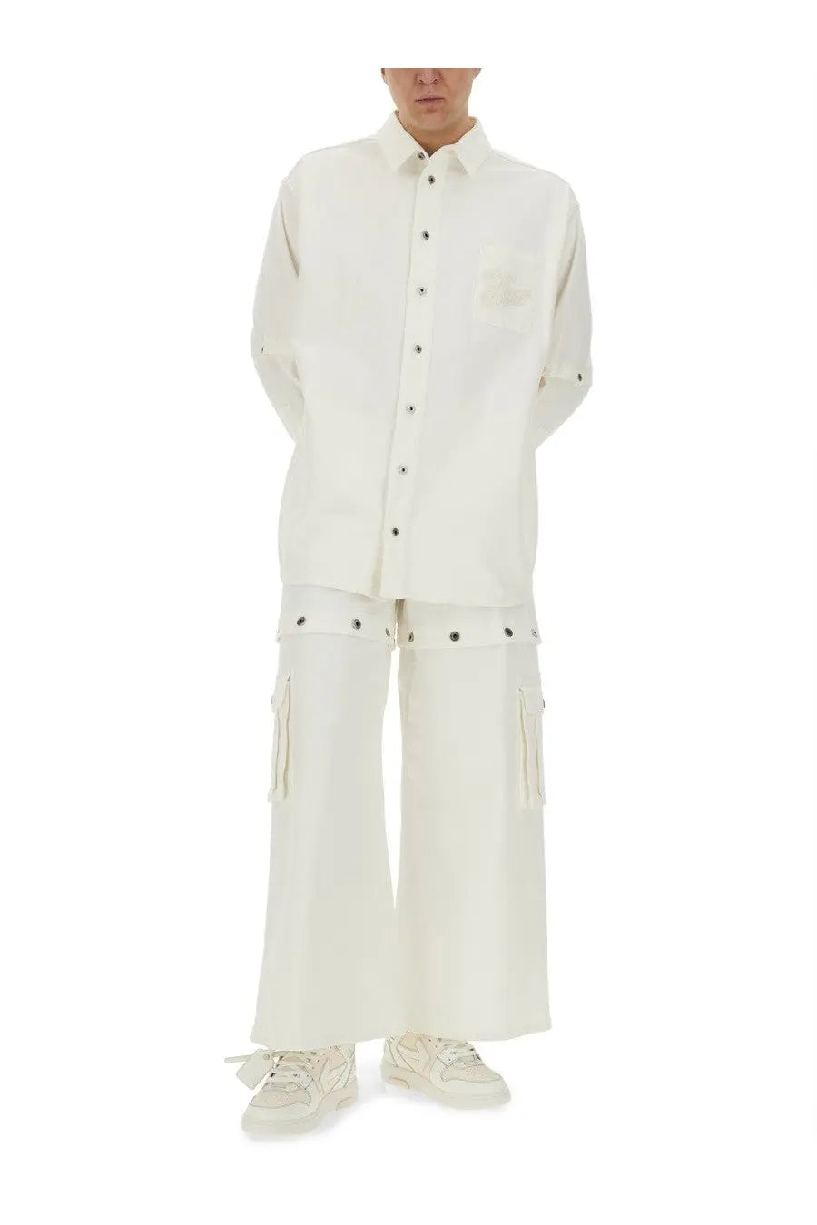 Off-White Men's Jacket Shirt White, view 2
