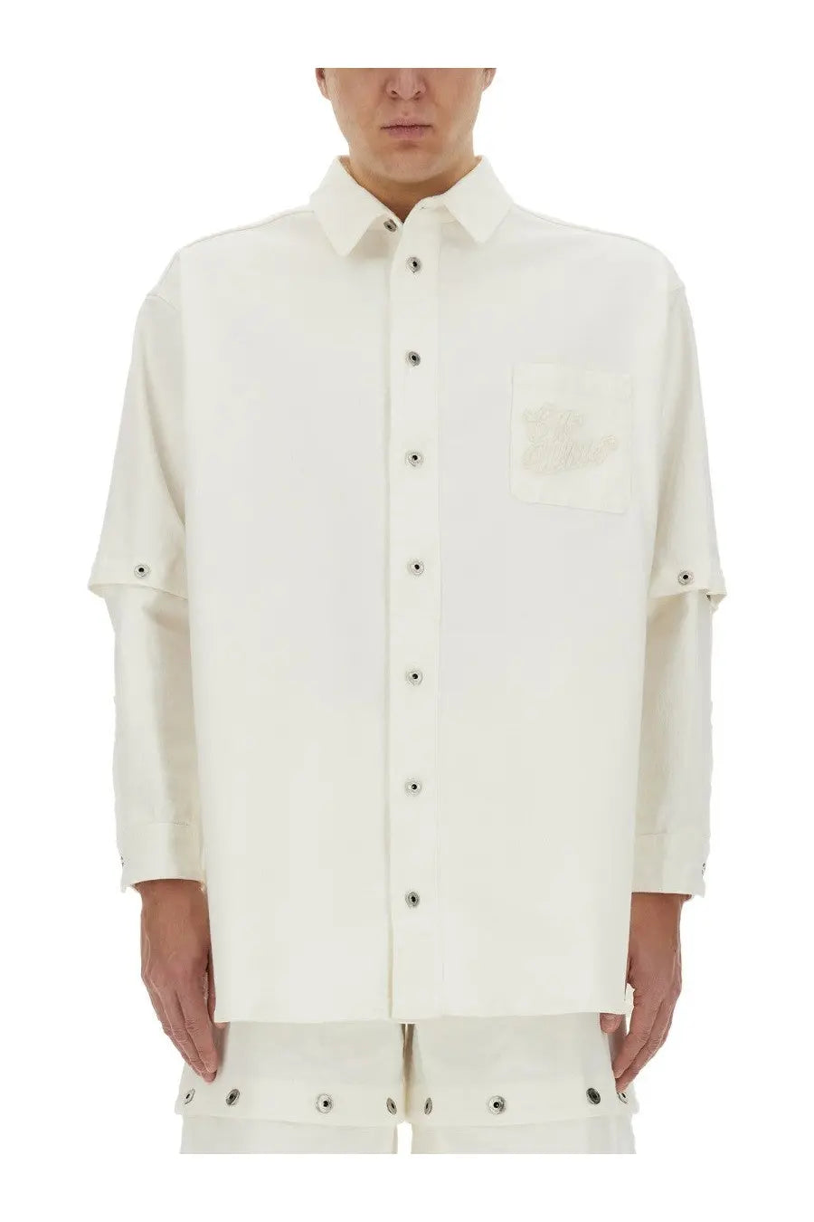 Off-White Men's Jacket Shirt White