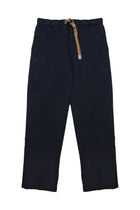 White Sand Men's Cotton Trousers with Belt Blue
