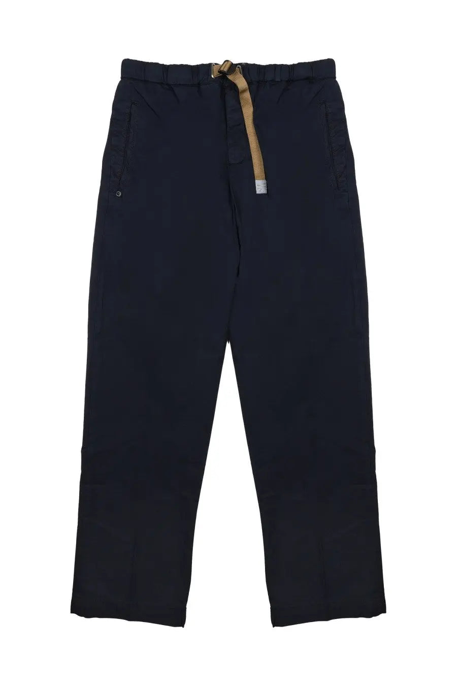 White Sand Men's Cotton Trousers with Belt Blue