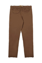 White Sand Men's Cotton Trousers with Belt Brown, view 2