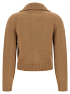 MM6 Maison Margiela White Stitch Line Cardigan Beige, view 2