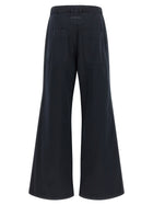 MM6 Maison Margiela White Stitch Line Pants Blue, view 2