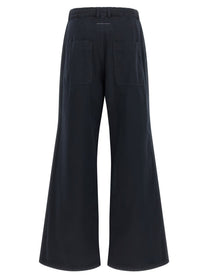 MM6 Maison Margiela White Stitch Line Pants Blue, view 2