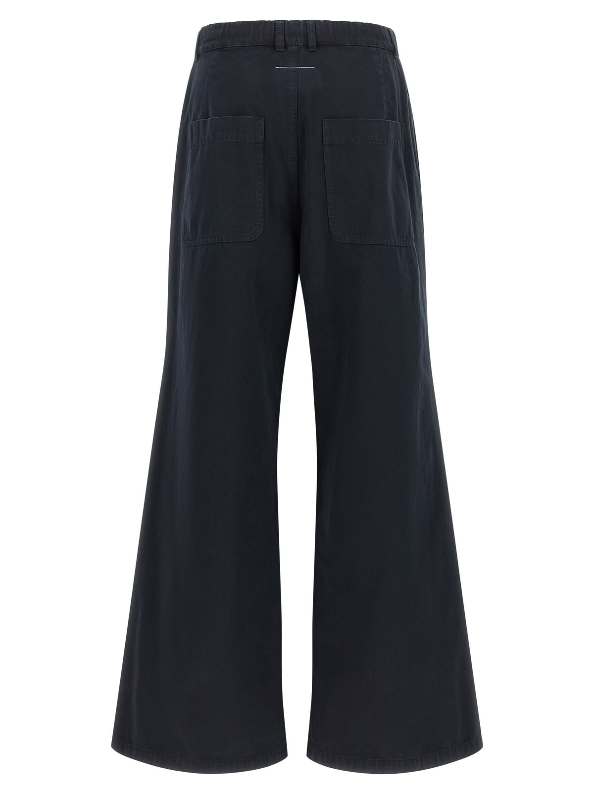 MM6 Maison Margiela White Stitch Line Pants Blue, view 2